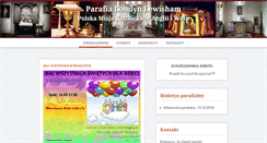 Desktop Screenshot of parafialewisham.org